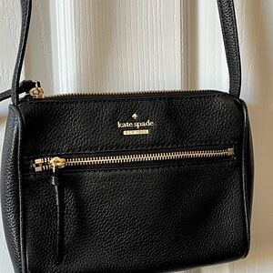 Kate Spade Black Leather Crossbody Bag